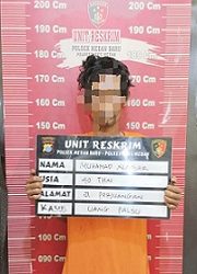Pelaku pengedar upal yang ditangkap Polsek Medan Baru. (Foto Ist)