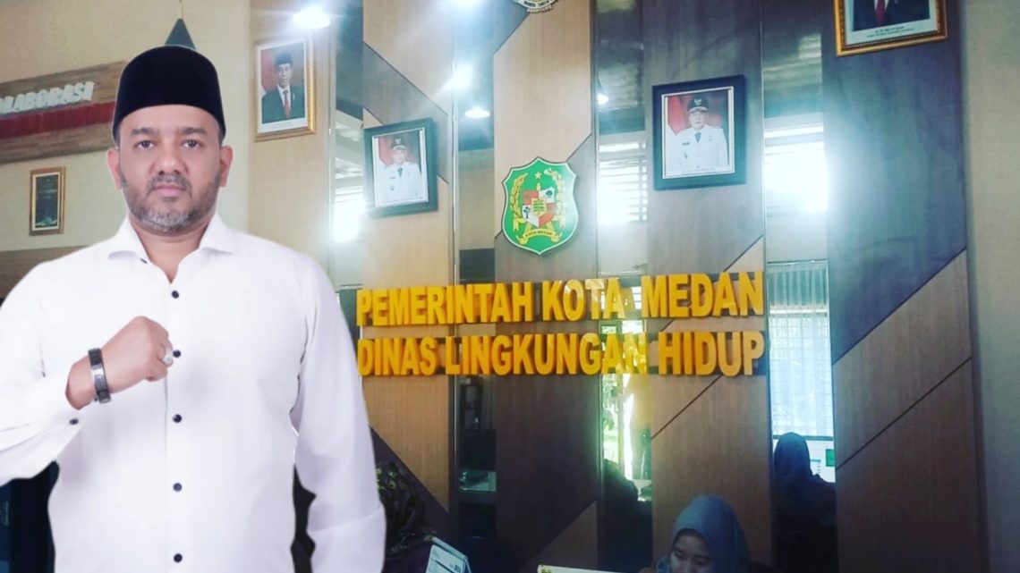 Anggota Komisi 4 DPRD Medan Rommy Van Boy mendesak DLH Kota membuat aplikasi oline untuk membayar retribusi sampah. (Foto Ist)