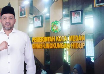 Anggota Komisi 4 DPRD Medan Rommy Van Boy mendesak DLH Kota membuat aplikasi oline untuk membayar retribusi sampah. (Foto Ist)