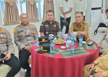 Kasubag Bekpal AKP K. Sitepu menghadiri kegiatan penyambutan dan ramah tamah Danrem 022/ Pantai Timur