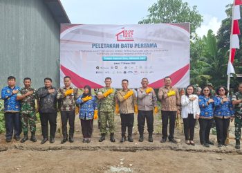Kapolres Simalungun Hadiri Peletakan Batu Pertama Pembangunan 800 Unit Koperasi Merah Putihyang