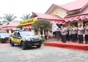 Kapolda Sumut, Irjen Pol Whisnu Hermawan Februanto, S.I.K., M.H meresmikan secara serentak Unit Pamapta di seluruh Polres jajaran Polda Sumut. (Foto Ist)