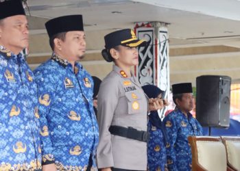 Kapolres Pematangsiantar AKBP Sah Udur T.M. Sitinjak SH. SIK. MH menghadiri Upacara Peringatan Hari Sumpah Pemuda ke 97 Kota Pematangsiantar