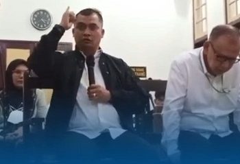 AKBP Yasir Ahmadi saat sidang. (Foto Ist)