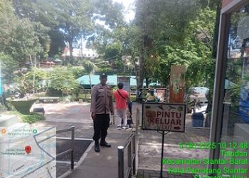 Piket Bhabinkamtibmas AIPTU RP. Damanik dan BRIPKA Agus R menggelar kegiatan patroli rutin di objek wisata Taman Hewan