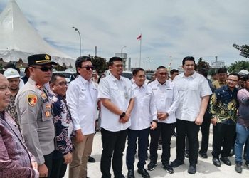 Kapolsek Bosar Maligas IPTU Sonni G. Silalahi, S.H pimpin pengamanan kunjungan kerja (Kunker) Gubernur Sumut M. Bobby Afif Nasution, S.E. M.M ke KEK Sei Mangkei