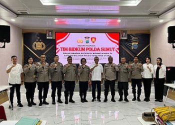 Polres Tanjungbalai Ikuti Supervisi Bidkum Polda Sumut