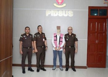 Kejati Sumut kembali tahan 1 orang tersangka dugaan tindak pidana korupsi pengadaan 2 unit kapal tunda di PT Pelindo I (Persero). (Foto Ist)
