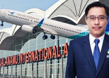 Ketua DPD Partai NasDem Sumut, Iskandar ST jadi korban salah tangkap personil polisi saat berada di pesawat Garuda Indonesia. (Foto Ist)