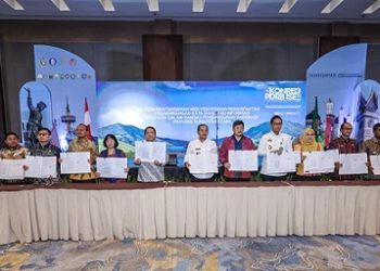 Wali Kota Pematangsiantar Wesly Silalahi SH MKn menghadiri acara Konreg PDRB dan ISE 2025 se-Sumatera, di Hotel Santika Premiere Dyandra Hotel & Convention Medan
