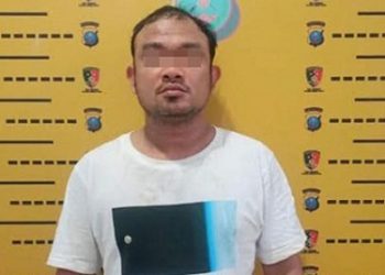 Pengedar narkoba sabu yang ditangkap Polsek Medan Kota. (Foto Ist)