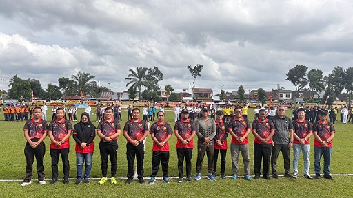 Danyon B Pelopor Sat Brimob Polda Sumut, KOMPOL Bima Anggalaksana, S.I.K. M.I.K Buka Turnamen Sepak Bola Antar Pelajar di Tebing Tinggi