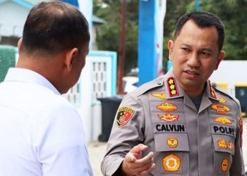 Kapolrestabes Medan, Kombes Jean Calvijn Simanjuntak, meninjau kesiapan Dapur Sentra Pengolahan Pangan Gizi (SPPG) 2 Polrestabes Medan. (Foto Ist)