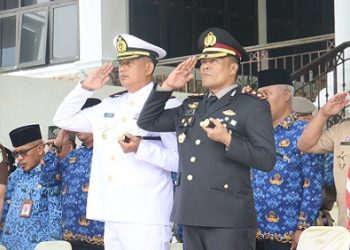 Kapolres Tanjungbalai AKBP Welman Feri, S.I.K. M.I.K mengikuti upacara peringatan Sumpah Pemuda ke 97 Tahun 2025