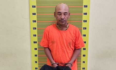 Pelaku penyeludupan 1 kg sabu yang akan dikirim ke Pekanbaru. (Foto Ist)