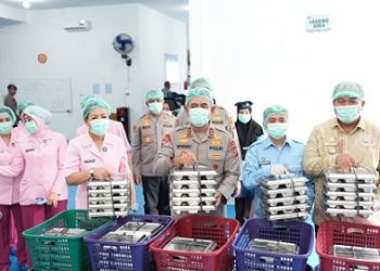 Kapolda Sumatera Utara, Irjen Pol. Whisnu Hermawan Februanto saat resmikan operasional Satuan Pelayanan Pemenuhan Gizi (SPPG) Polres Asahan, Kamis (Foto Ist)