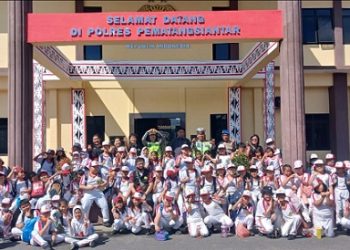 Polres Pematangsiantar Terima Kunjungan Siswa Siswi SD YP Sultan Agung