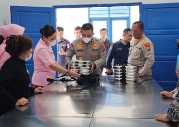 Kepala Kepolisian Daerah Sumatera Utara (Sumut), Inspektur Jenderal Polisi Whisnu Hermawan Februanto, S.I.K., M.H meresmikan Sentra Pelayanan Pemenuhan Gizi (SPPG) Polres Simalungun