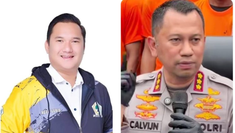 Ketua Komisi 1 DPRD Kota Medan, Reza Pahlevi Lubis - Kapolrestabes Medan, Kombes Pol.Jean Calvijn Simanjuntak. (Foto Ist)