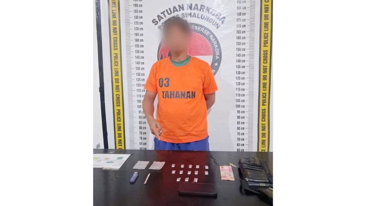Tersangka Timbul Halasan Ambarita dan barang bukti sudah diamankan di Polres Simalungun