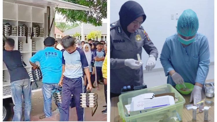 Personel Polres Simalungun Monitoring MBG untuk 1.803 Pelajar