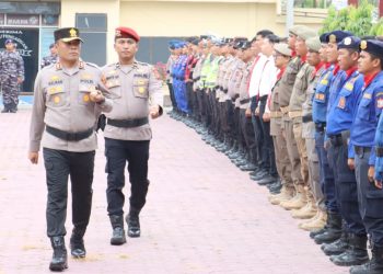 Kapolres Tanjungbalai AKBP Welman Feri, SIK, MIK pimpin apel Kesiapan Tanggap Darurat Bencana