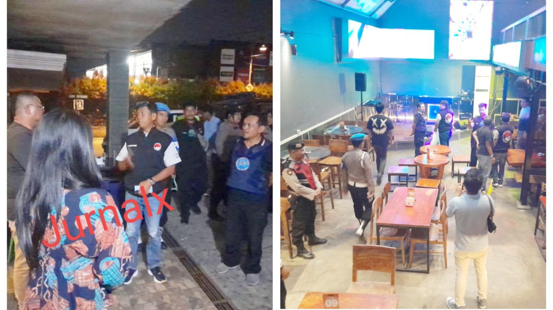 Kasat Resnarkoba AKP Irwanta Sembiring SH. MH saat pimpin razia Tempat Hiburan Malam (THM)
