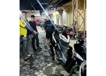 Timsus Dayok Mirah mengamankan dua sepedamotor knalpot brong