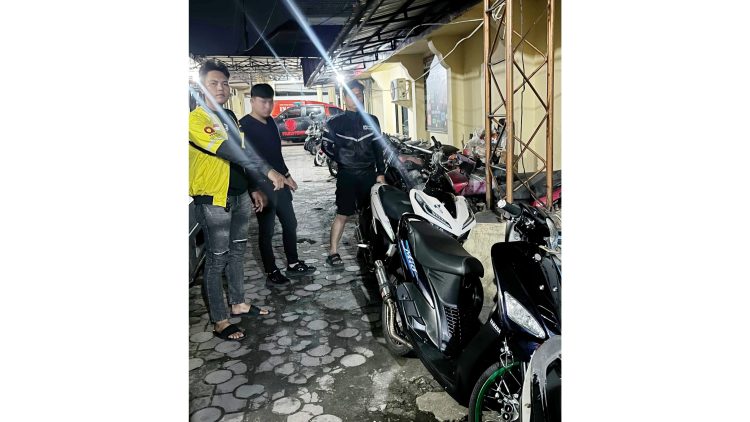 Timsus Dayok Mirah mengamankan dua sepedamotor knalpot brong