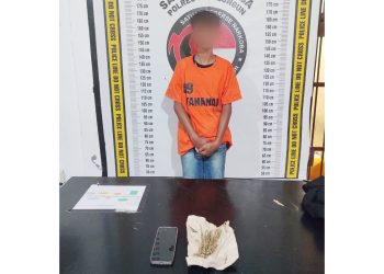 Pelaku FY dan barang buktin sudah diamankan ke Satuan Resnarkoba Polres Simalungun