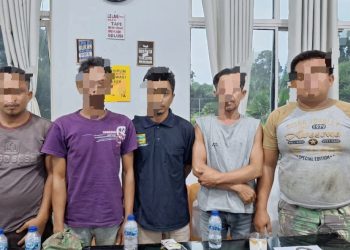 Para pelaku pencurian dan penadah TBS