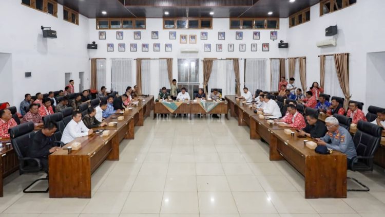 Wali Kota Pematangsiantar Wesly Silalahi SH MKn pimpin Rakor Mitigasi dan Kesiapsiagaan Bencana di Kota Pematangsiantar