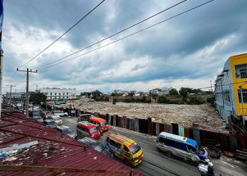 Proses perobohan Gedung IV Pasar Horas di Jalan Merdeka Kota Pematangsiantar,