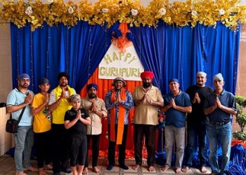 Anggota DPRD Medan Rommy Van Boy saat menghadiri acara Happy Gurpurab ke 556 di Gurdwara Sri Guru Nanak Dev Ji di Jalan Teuku Umar, Petisah Tengah, Kecamatan Medan Petisah, Kota Medan (Foto Ist)