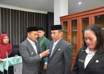 Wali Kota Tanjungbalai Mahyaruddin Salim Lantik Kabag Kesra dan Kabag Orta Setdako