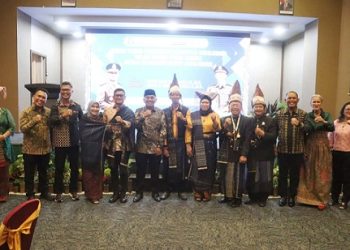 Kapolres Simalungun AKBP Marganda Aritonang, S.H. S.I.K. M.M dan Kapolres Pematangsiantar AKBP Sah Udur T.M, Sitinjak SH. SIK. MH menghadiri acara pisah sambut Kajari Simalungun