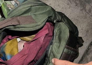 Mayat bayi didalam tas yang ditemukan di Jalan Mustang Medan Polonia. (Foto Ist)