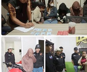 Sat Reskrim Polres Tanah Karo melaksanakan razia di Kecamatan Merek dan Tigapanah. (Foto Ist)