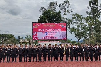 Polres Simalungun menyelenggarakan Upacara Peringatan Hari Pahlawan 10 November 2025