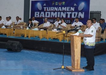 Wali Kota Pematangsiantar Wesly Silalahi SH MKn saat menyampaikan kata sambutan