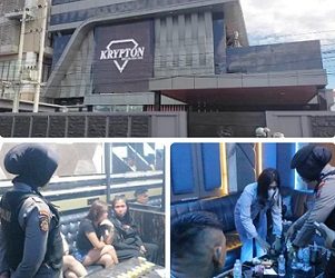 Razia di Krypton di Jalan Gajah Mada No.53, Babura, Kecamatan Medan Baru, Kota Medan (Foto Ist)