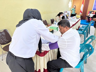 Lapas Tebing Tinggi Gelar Donor Darah dan Pengobatan Gratis