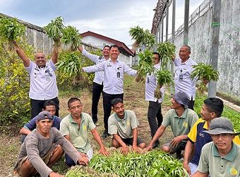 Lapas Kelas IIB TBA Gelar Panen Raya
