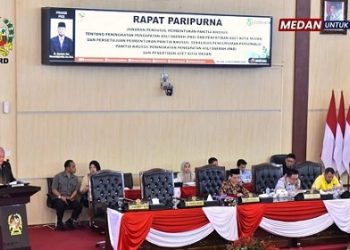 Ketua Fraksi Golkar DPRD Medan El Barino Shah SH MH dan selaku Ketua tim pengusul pembentukan Panitia khusus (Pansus) peningkatan PAD dan penertiban aset daerah. (Foto Ist)