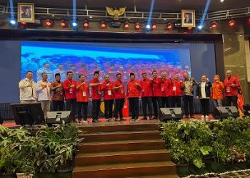 Rapidin Simbolon kembali terpilih memimpin kepengurusan DPD PDI Perjuangan Sumatera Utara (Sumut) periode 2025-2030. (Foto Ist)