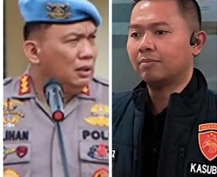 Kabid Propam Polda Sumut Kombes Julihan Muntaha (JM) dan Kasubbid Paminal Bidang Propam Polda Sumut Kompol Agustinus Chandra Pietama (ACP). (Foto Ist)