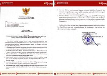 Wali Kota Tanjungbalai, Mahyaruddin Salim B menerbitkan surat edaran