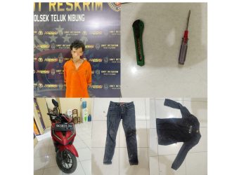 Pelaku Curanmor D dan barang bukti