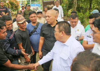 Wali Kota Pematangsiantar Wesly Silalahi SH MKn kunjungi lokasi fasilitas pengolahan sampah dibelakang Terminal Tanjung Pinggir, Kelurahan Tanjung Tongah Kecamatan Siantar Martoba