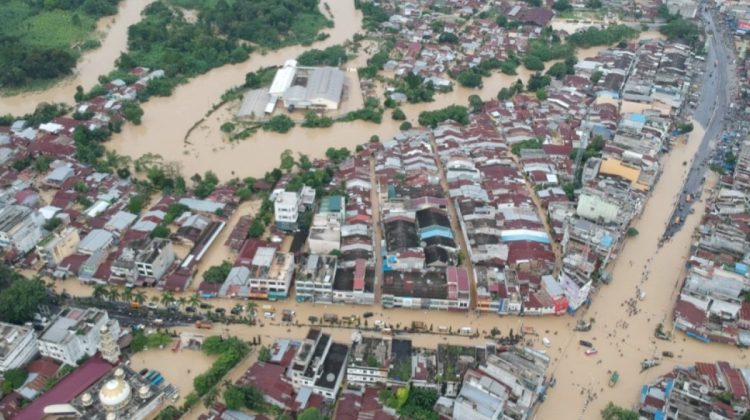 Banjir di Kota Medan. (Foto Ist)